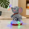 The grey elephant toy is a cute, soft and adorable children's educational and soothing doll details Picture